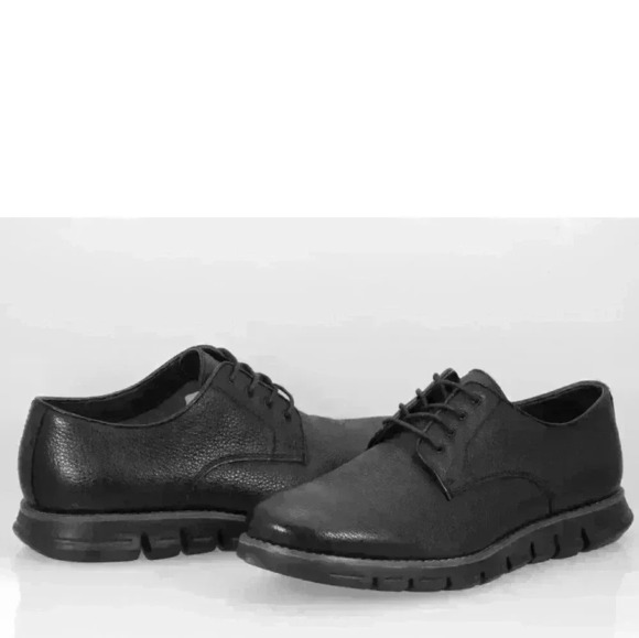 NIB GBX Hart Men\'s Round Toe Leather Black Oxford, 135751; Size 10.5 main image 9